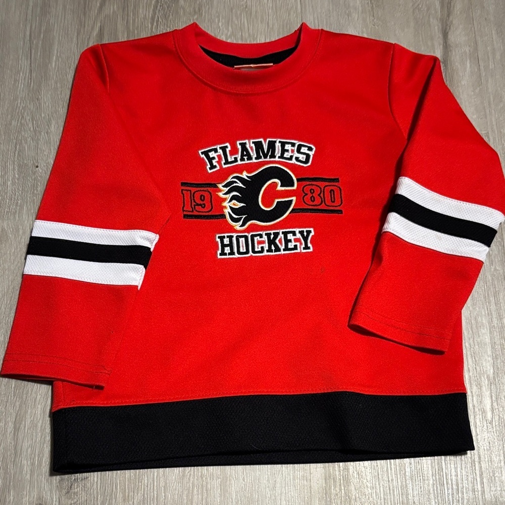 NHL Flames Hockey Kids‎ Red Shirt